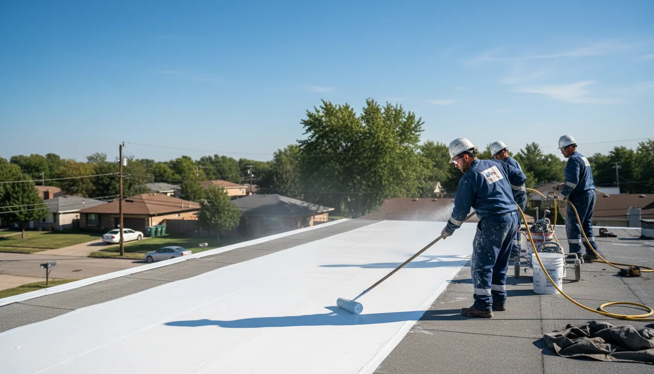Commercial roof coating in Reynolds, GA near me